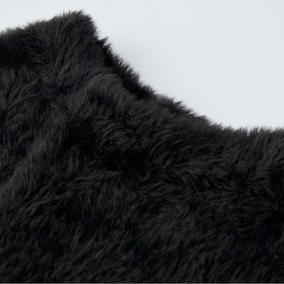 NWT Zara Faux Fur Trouser Pants - Picture 2 of 2